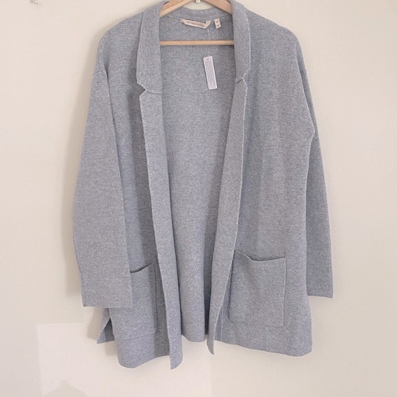 Soft Surroundings Sweaters - Soft Surroundings Gray Cardigan Blazer